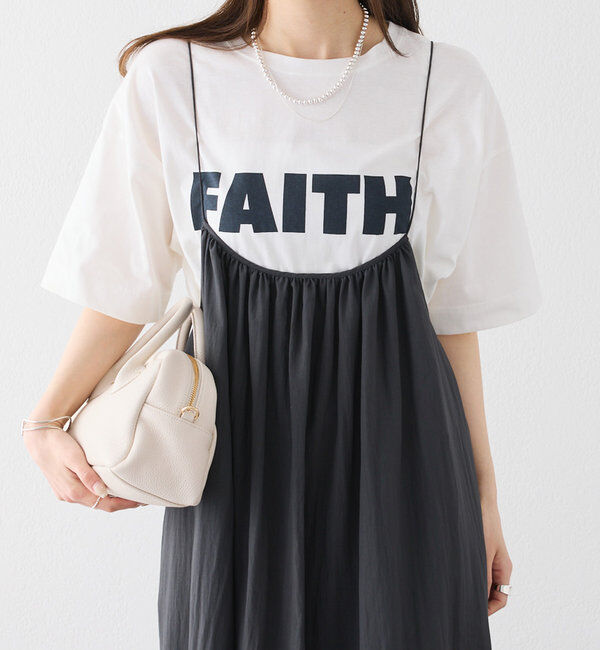  「【汗シミ防止素材】シンプルロゴTシャツ」|Tシャツ・カットソー|