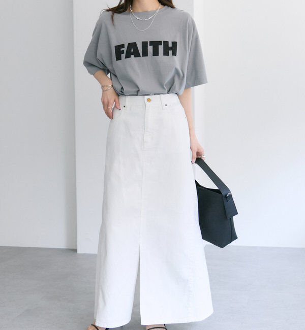  「【汗シミ防止素材】シンプルロゴTシャツ」|Tシャツ・カットソー|