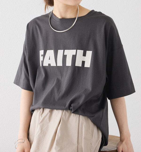  「【汗シミ防止素材】シンプルロゴTシャツ」|Tシャツ・カットソー|