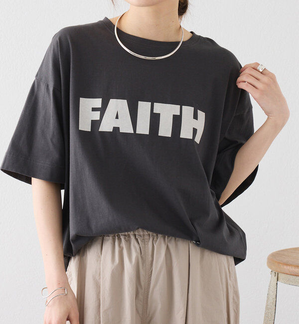  「【汗シミ防止素材】シンプルロゴTシャツ」|Tシャツ・カットソー|