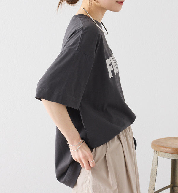  「【汗シミ防止素材】シンプルロゴTシャツ」|Tシャツ・カットソー|