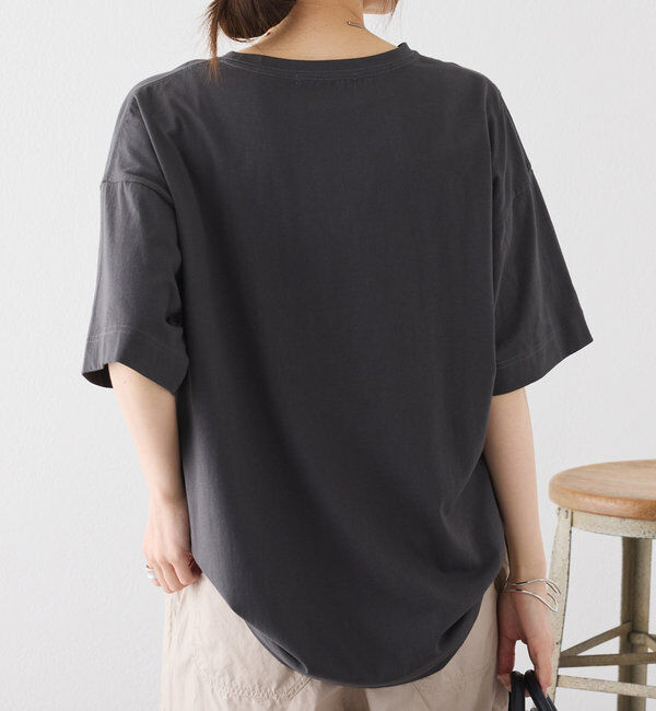  「【汗シミ防止素材】シンプルロゴTシャツ」|Tシャツ・カットソー|