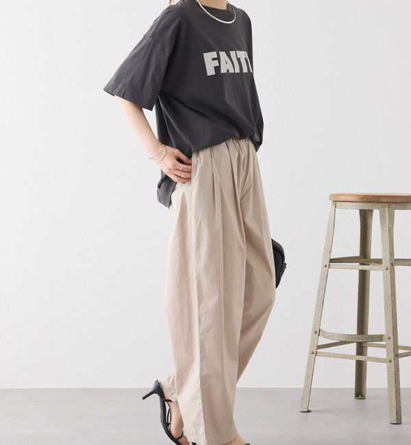  「【汗シミ防止素材】シンプルロゴTシャツ」|Tシャツ・カットソー|