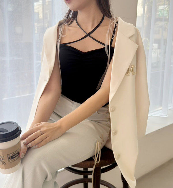  「バックレースアップテーラージャケット」|テーラードジャケット|