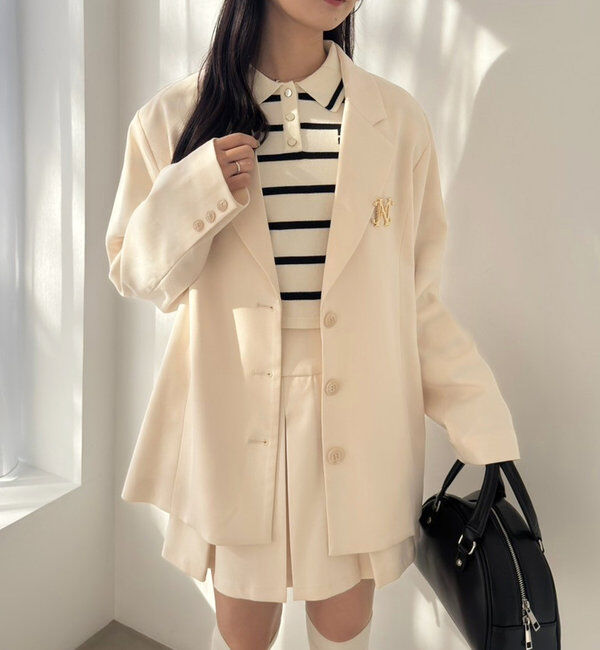  「バックレースアップテーラージャケット」|テーラードジャケット|