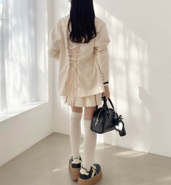  「バックレースアップテーラージャケット」|テーラードジャケット|