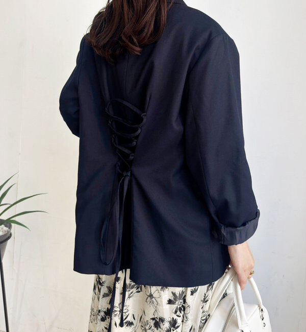  「バックレースアップテーラージャケット」|テーラードジャケット|