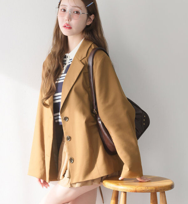  「バックレースアップテーラージャケット」|テーラードジャケット|