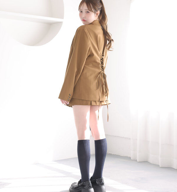  「バックレースアップテーラージャケット」|テーラードジャケット|