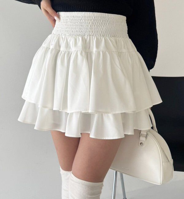  「ティアードミニスカート」|スカート|