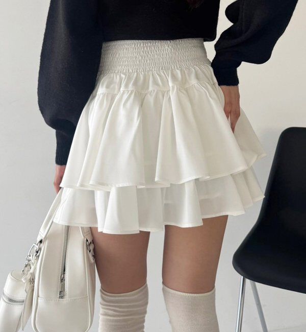  「ティアードミニスカート」|スカート|