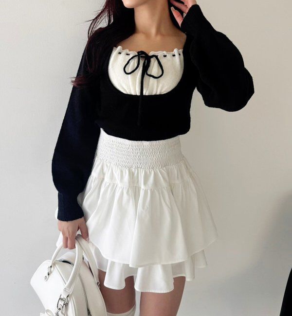  「ティアードミニスカート」|スカート|