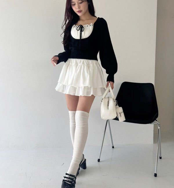  「ティアードミニスカート」|スカート|