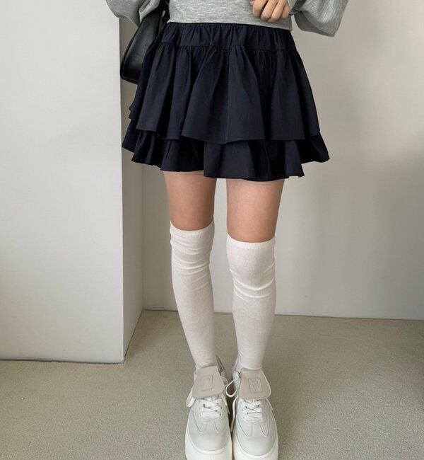  「ティアードミニスカート」|スカート|