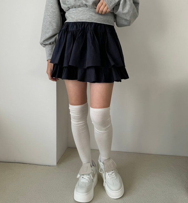  「ティアードミニスカート」|スカート|
