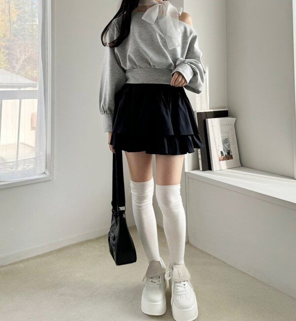  「ティアードミニスカート」|スカート|