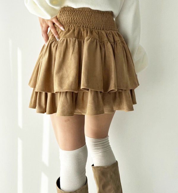  「ティアードミニスカート」|スカート|