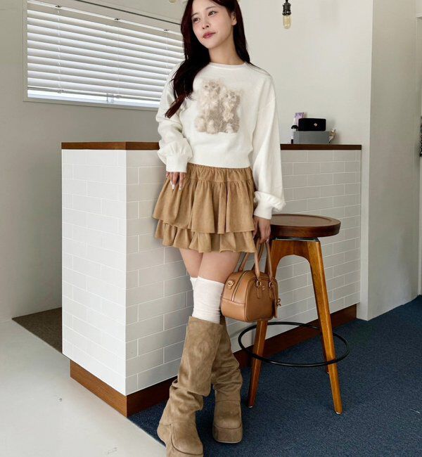  「ティアードミニスカート」|スカート|