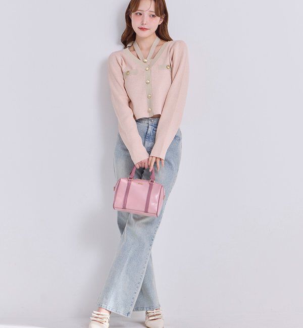  「セット対応/配色ラメニットビスチェ」|ニット・セーター|