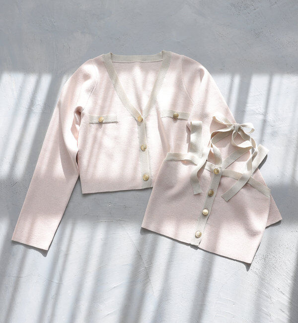  「セット対応/配色ラメニットビスチェ」|ニット・セーター|