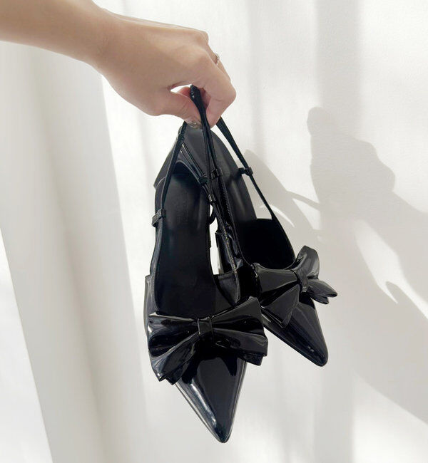  「ビッグリボンポインテッドパンプス」|その他|
