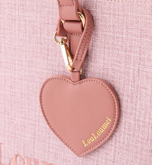  「【LouLoumei】8色展開／ハートチャーム付きトートバッグ／自立可能」|トートバッグ|
