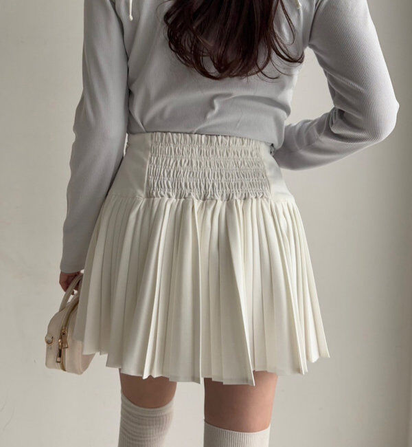  「【WEB限定リバイバル】プレート付きプリーツミニスカート」|スカート|