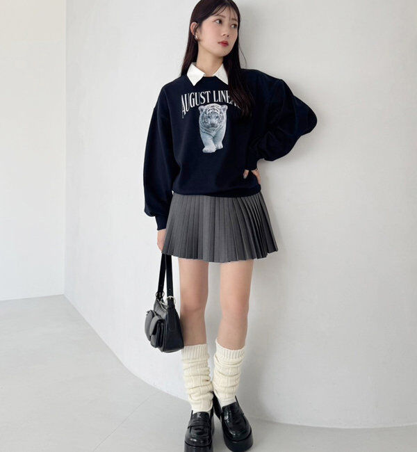  「【WEB限定リバイバル】プレート付きプリーツミニスカート」|スカート|