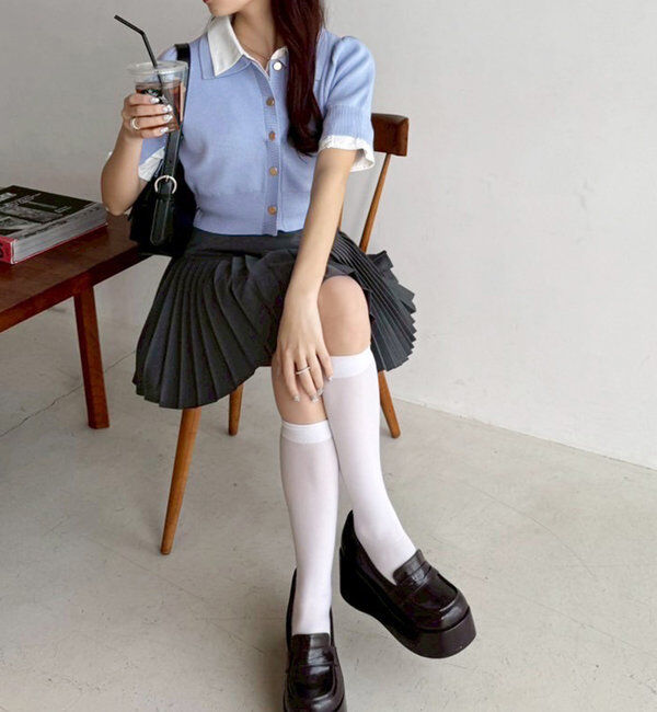  「【WEB限定リバイバル】プレート付きプリーツミニスカート」|スカート|