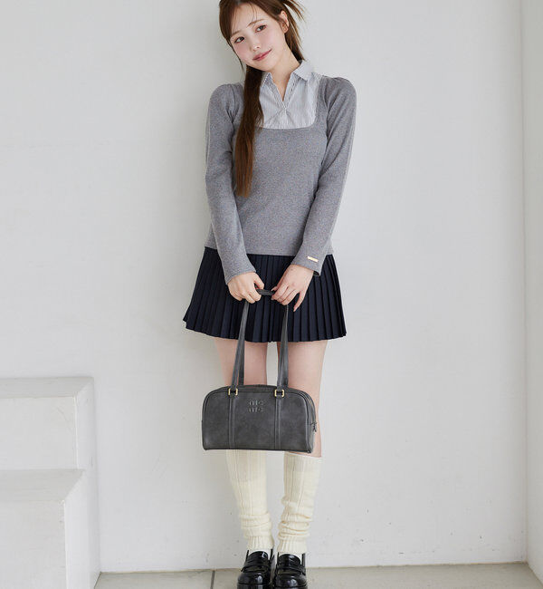  「【WEB限定リバイバル】プレート付きプリーツミニスカート」|スカート|