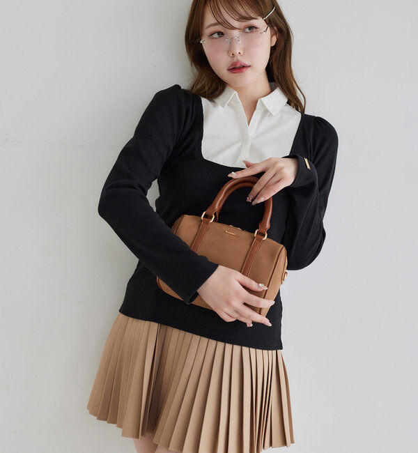  「【WEB限定リバイバル】プレート付きプリーツミニスカート」|スカート|