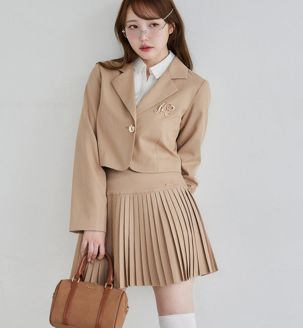  「【WEB限定リバイバル】プレート付きプリーツミニスカート」|スカート|