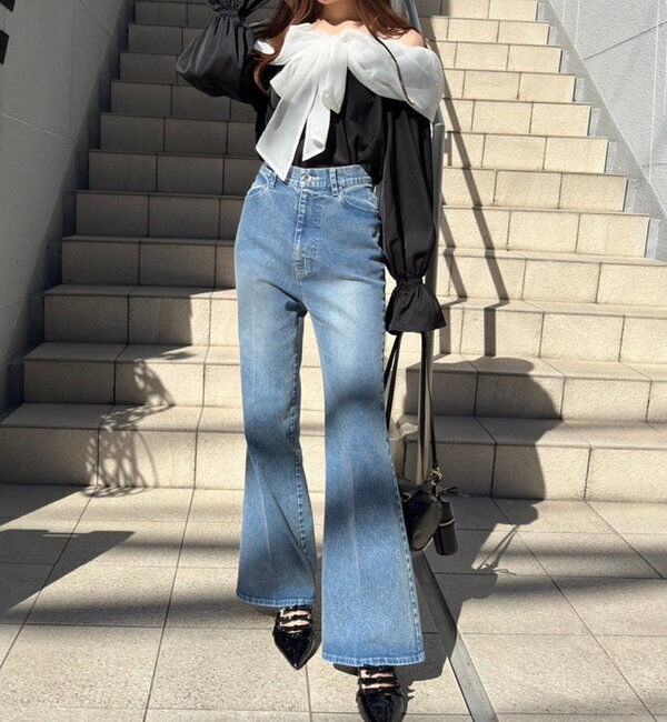  「オフショルリボンブラウス」|シャツ・ブラウス|