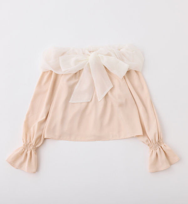  「オフショルリボンブラウス」|シャツ・ブラウス|