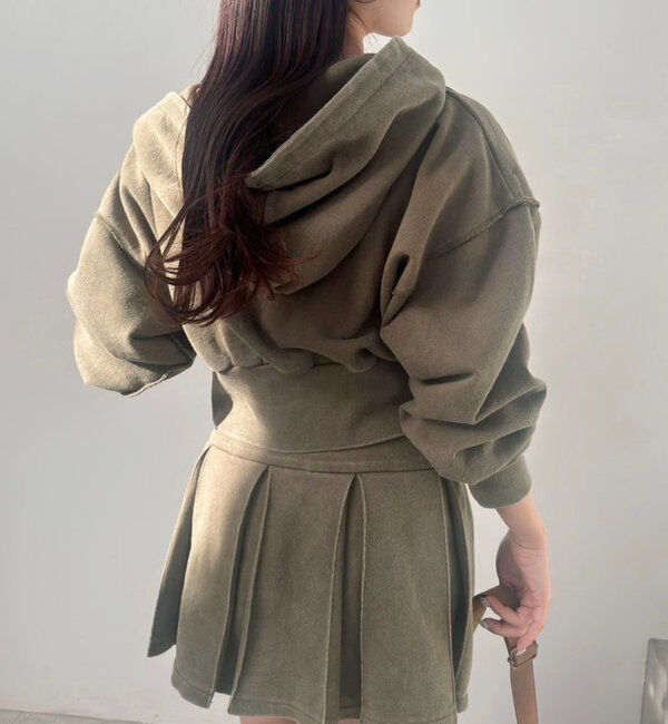  「【セットアップ可能】ベルト付きプリーツミニスカート」|スカート|