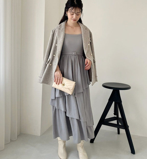  「【megumi企画】ツイードテーラードジャケット／再販売／新色追加」|テーラードジャケット|