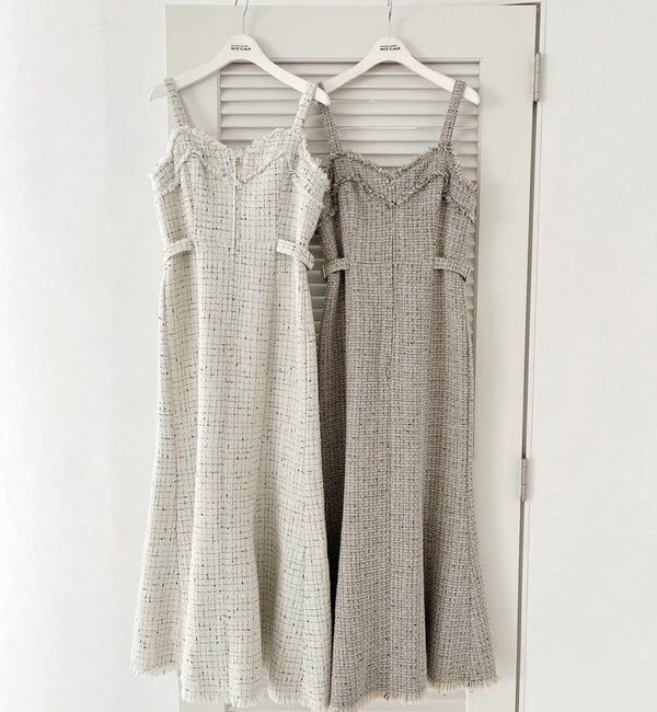  「【megumi企画】ツイードジャンスカ／再販売／新色追加」|ワンピース|