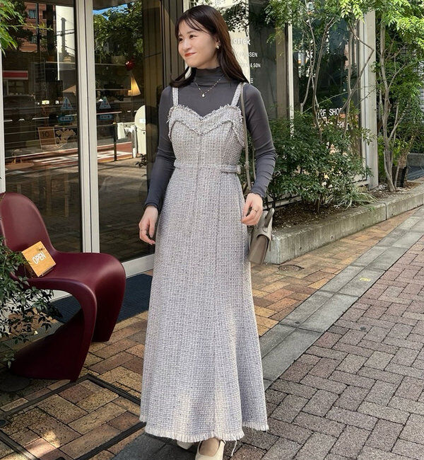  「【megumi企画】ツイードジャンスカ／再販売／新色追加」|ワンピース|