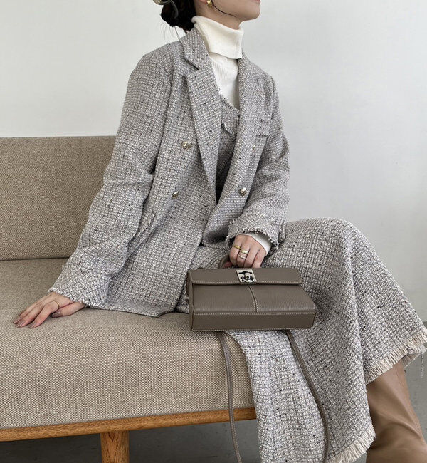  「【megumi企画】ツイードジャンスカ／再販売／新色追加」|ワンピース|