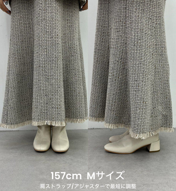  「【megumi企画】ツイードジャンスカ／再販売／新色追加」|ワンピース|