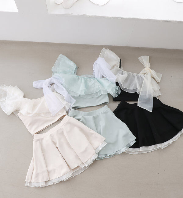  「swimwear/肩リボンワンショル(3点セット)」|その他|