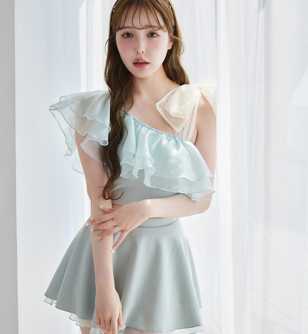  「swimwear/肩リボンワンショル(3点セット)」|その他|