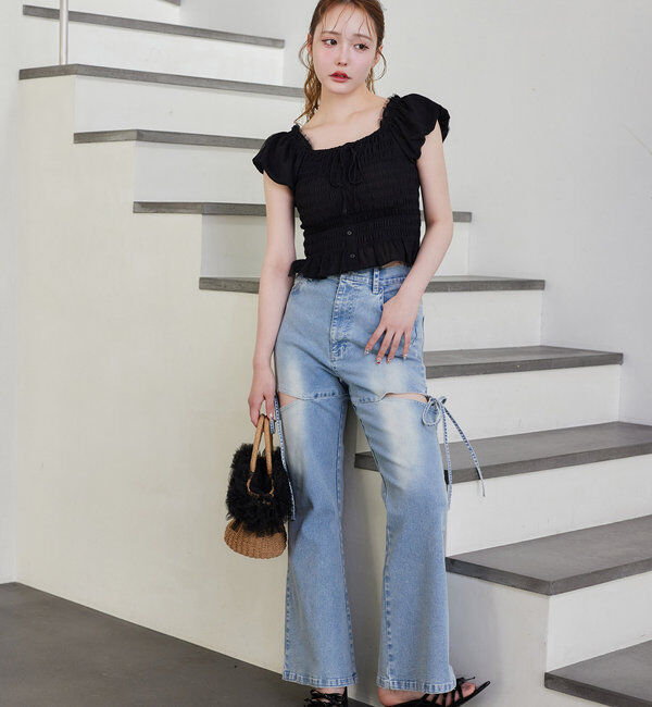  「シャーリングブラウス」|シャツ・ブラウス|