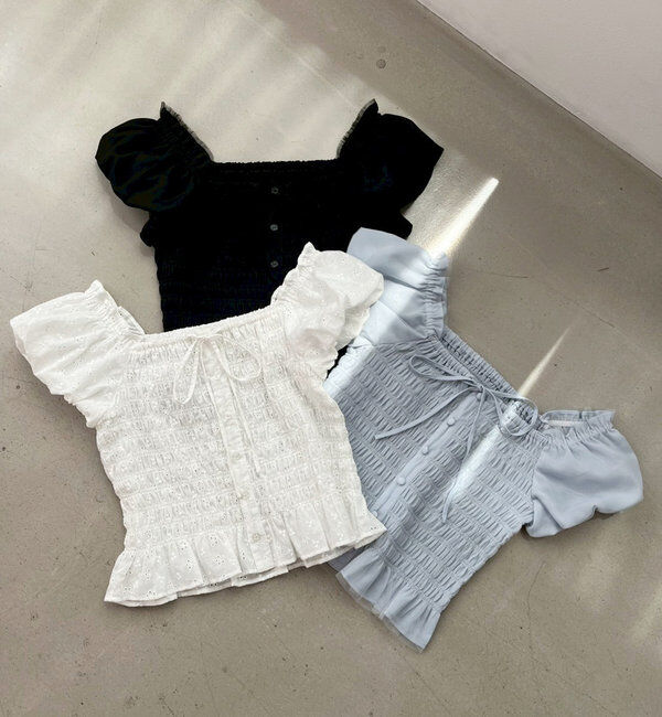  「シャーリングブラウス」|シャツ・ブラウス|