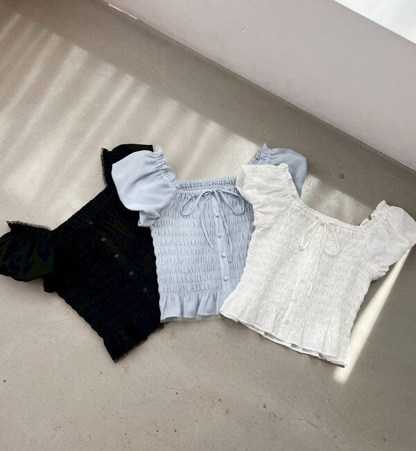  「シャーリングブラウス」|シャツ・ブラウス|