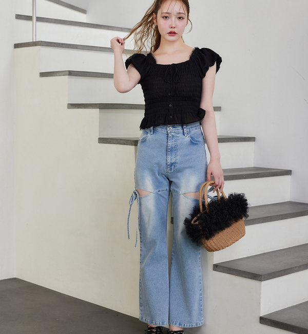  「シャーリングブラウス」|シャツ・ブラウス|