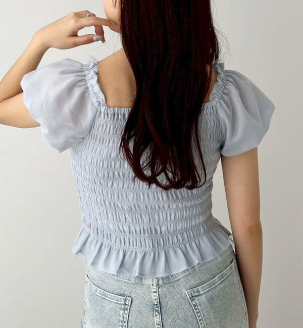  「シャーリングブラウス」|シャツ・ブラウス|