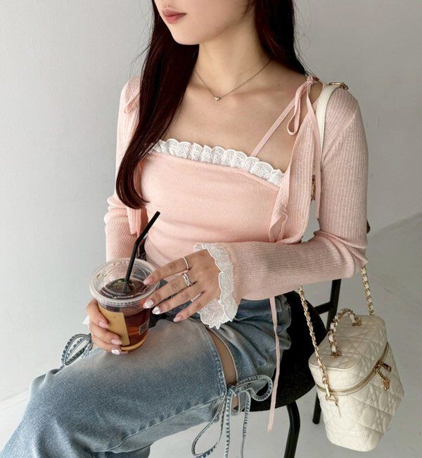  「チャーム付きキルティングバニティバッグ」|ショルダー・メッセンジャー|