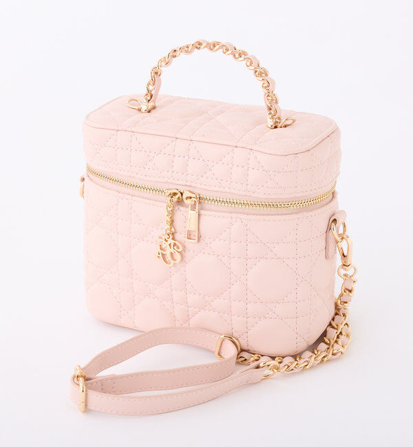  「チャーム付きキルティングバニティバッグ」|ショルダー・メッセンジャー|