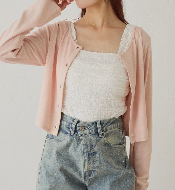  「レースインナー＆カーデセット」|プルオーバー|